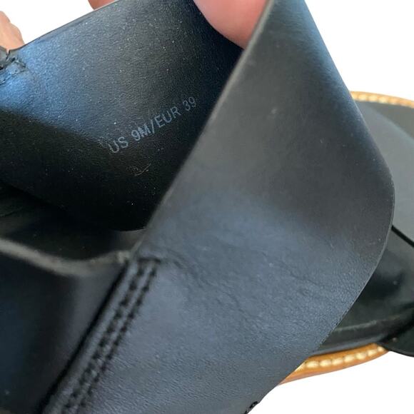 Vince Mana Platform Black White Leather Women's Sandals size 9 - Picture 10 of 10